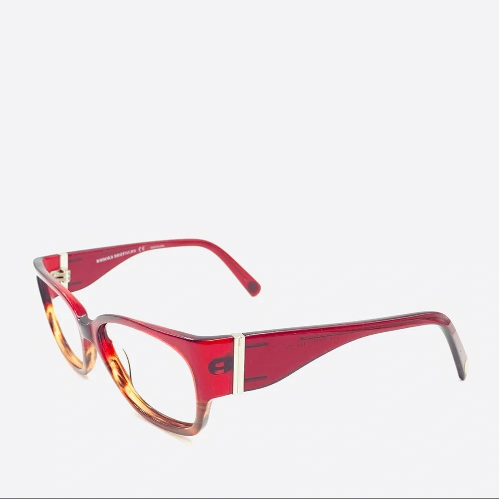 Brooks Brothers B.B.702 Red Oval Sunglasses Frames